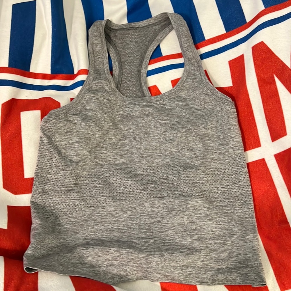 Lululemon grey swiftly tank top race length